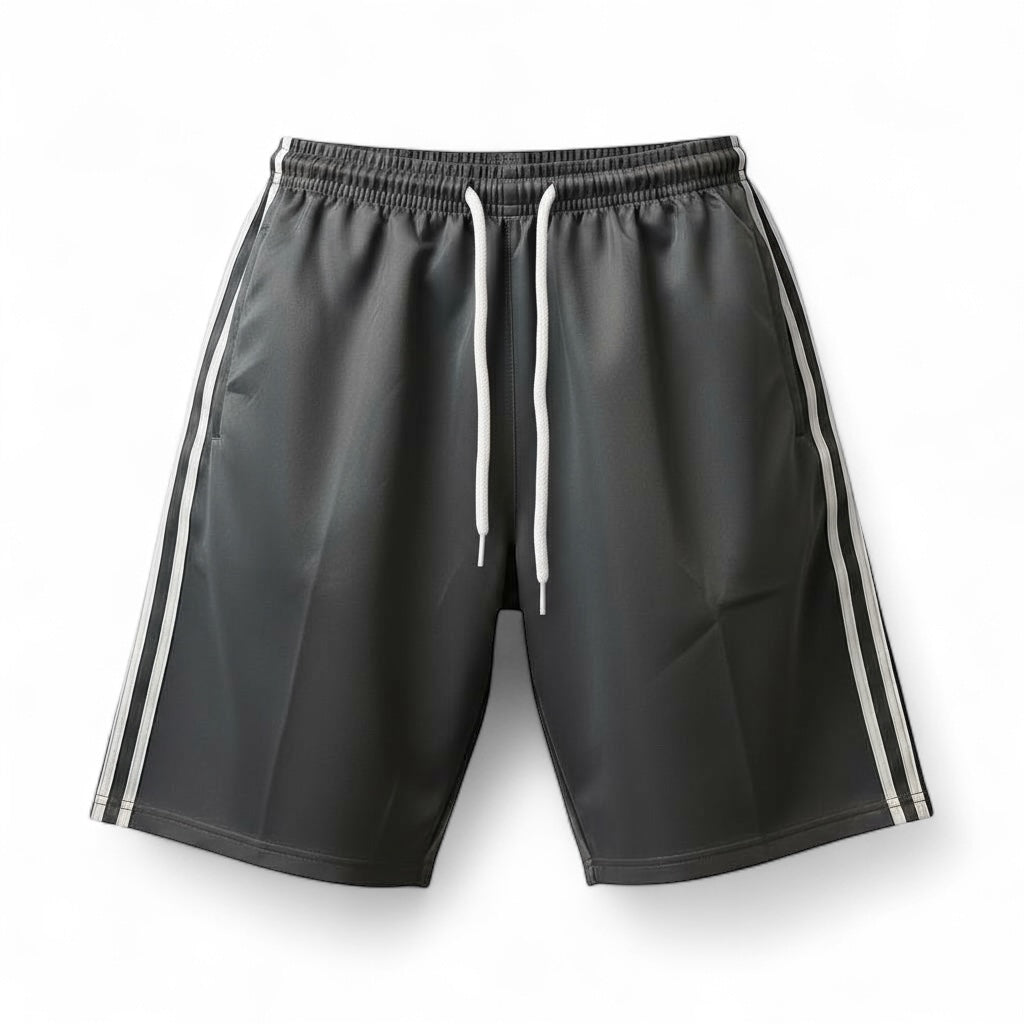 Men's Shorts For Casaul Wear, Outdoor & Indoor Everyday Comfort Fit with Drawstrings and Zip Pockets